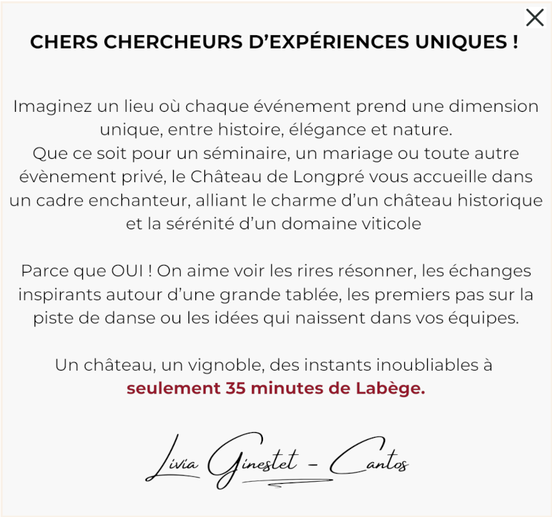 Chers chercheurs d'expériences uniques